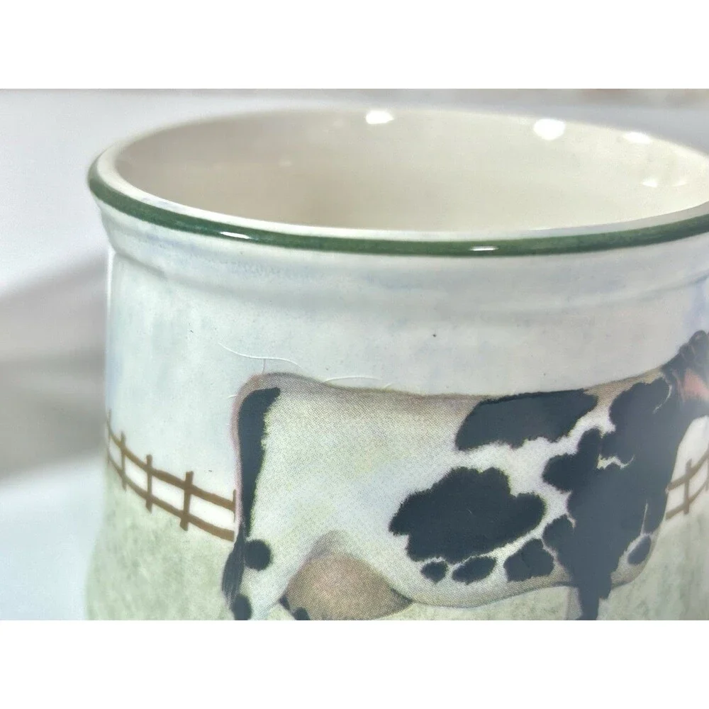 Price and Kensington Cow Painted Farmyard Animals Set Ceramic Creamer Pitcher